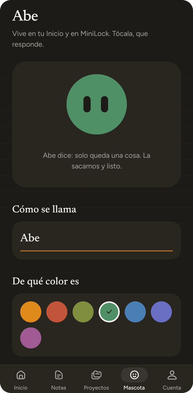 La mascota de Miniout